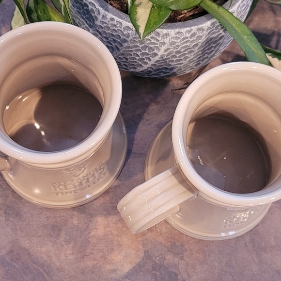 ALEXANDER KEITH'S Vintage Canadian Stein/Tankard, Light Brown Glaze, Set of 2 - Picture 7 of 9